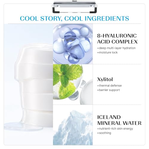 THESAEM Iceland Hydrating Eye Stick Pack of 2 - Cooling Balm for Dark Circles & Puffiness