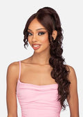 Vivica A. Fox LBP-TOBI Bang & Pony Hairpiece Color 1B Off Black - Quick & Easy Lace Style