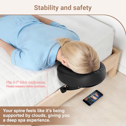 Black Adjustable Massage Table Face Cradle & Headrest - Universal Fit