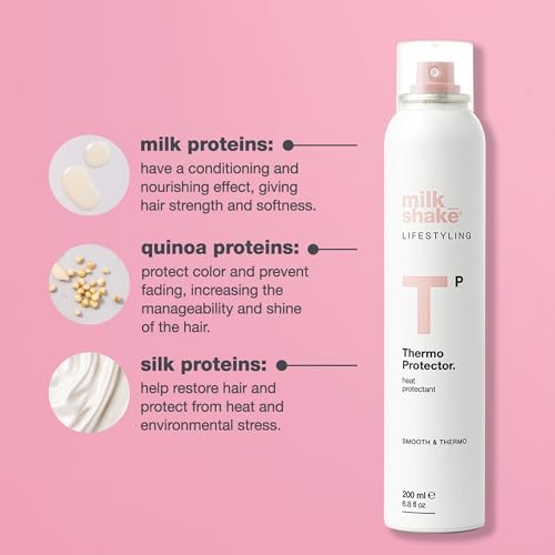 Heat Protectant Hair Spray with Milk & Quinoa Proteins - 6.8 Fl Oz