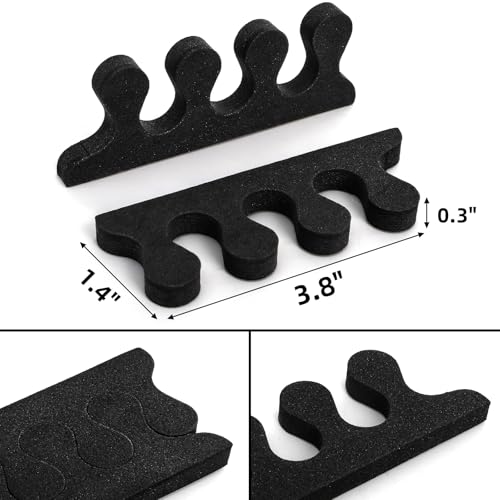 600 Pieces Toe Separators Kit for Pedicure and Foot Care - Flexible EVA Material