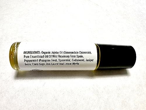 Rosemary Mint Perfume Oil - Botanical Roll-On, 10 mL, Natural Fragrance