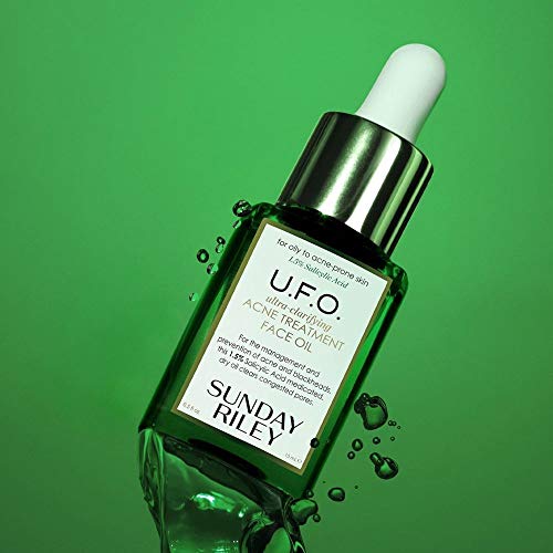 Sunday Riley U.F.O. Acne Face Oil 0.5 Fl Oz - Salicylic & Tea Tree Treatment