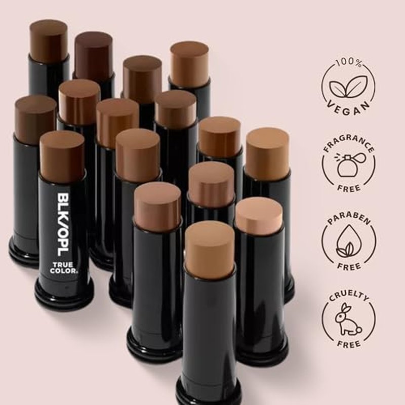BLK/OPL Skin Perfecting Foundation Stick, SPF 15 Buildable & Blendable Face Foundation Makeup with Matte Finish - Full Coverage, Color Correcting & Sculpting - Hypoallergenic (Heavenly Honey)