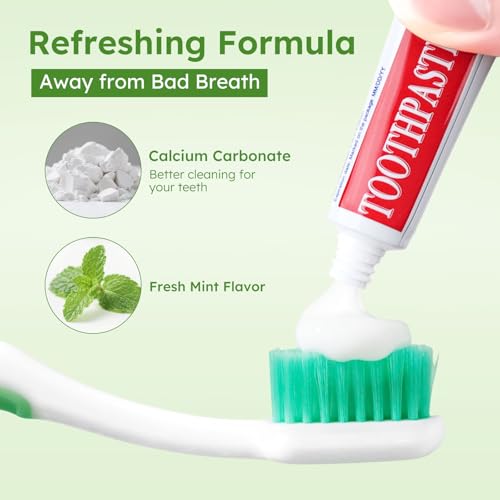 240-Pack Travel Size Toothpaste Tubes - Mini Mint Flavored Oral Care