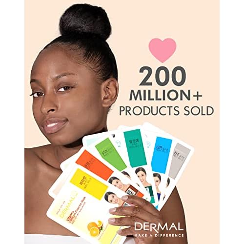 DERMAL 39 + 24 Combo Pack Collagen Essence Full Face Facial Mask Sheet