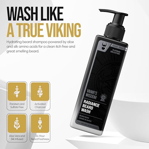 The Beard Struggle Vanir's Wisdom Radiance Beard Wash – Platinum Collection, 8 fl oz