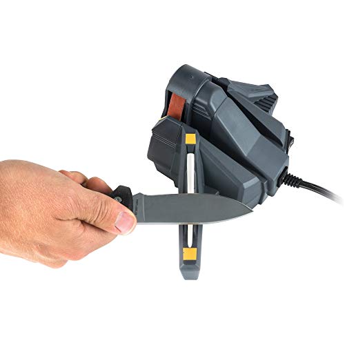 Work Sharp Combo Knife Sharpener - WSCMB Flexible Abrasive Belt & Ceramic Hone