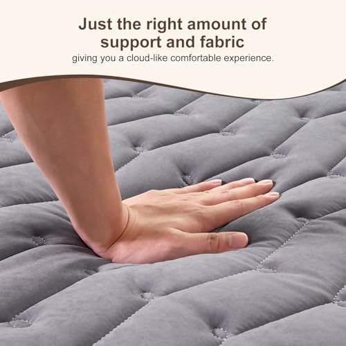 Gray Full Size Japanese Foam Futon Mattress 54x80 Foldable Floor Bed