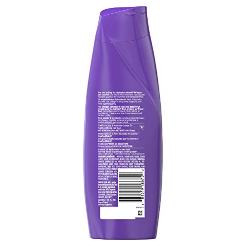 Aussie Paraben-Free Miracle Moist Shampoo for Dry Hair - 360ml with Avocado & Jojoba Oil