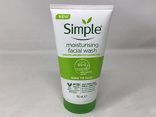 Unscented Simple Moisturizing Face Wash 5oz - Pack of 4, Sensitive Skin