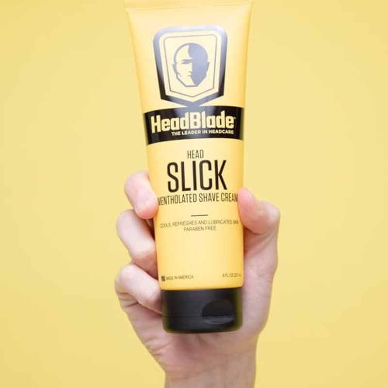 HeadBlade HeadSlick Shave Cream 8 oz for Smooth Headshaving for Bald Men, Helps with Irritation, Redness, & Razor Burn