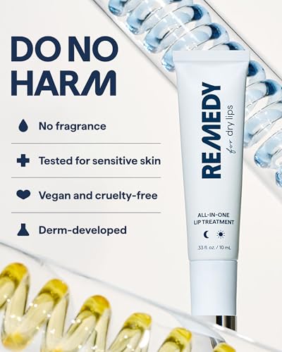 Remedy Science All-In-One Lip Treatment Pack of 2 with Ceramides, Peptides & Dimethicone