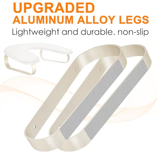 Arm Rest for Nails Tech Upgraded 10¡Æ Inclined, U-Shaped Manicure Nail Arm Rest Stand, Nail Armrest for Nail Tech Hand Rests with Aluminum Alloy Holder Non-Slip
