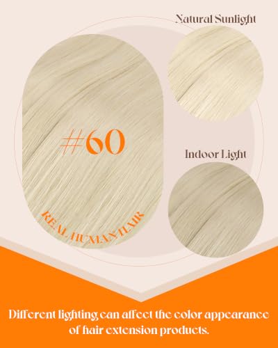 Sunny Hair I Tip Human Hair Extensions Blonde 14 Inch 50g - Platinum Blonde, Reusable, Heat-Friendly