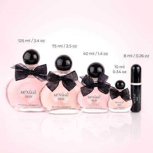Michel Germain Sexual Noir Eau de Parfum Spray 0.15 Fl Oz – Long-Lasting, Warm Floral Fragrance Gift for Her