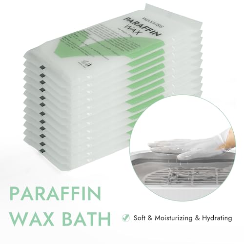 Paraffin Wax for Hand and Feet 12 Packs Colorless Unscented, Paraffin Wax Refills for Dry Skin,Hydration and Nourish