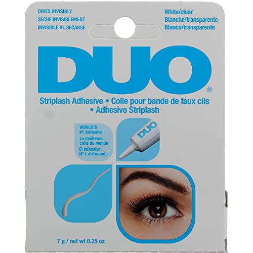 Duo Eyelash Adhesive Clear White 0.25oz 6 Pack – Waterproof Strip Lash Glue