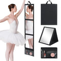Full Length Folding Travel Mirror with Storage Bag - 47x13in Body & Dance Mirror