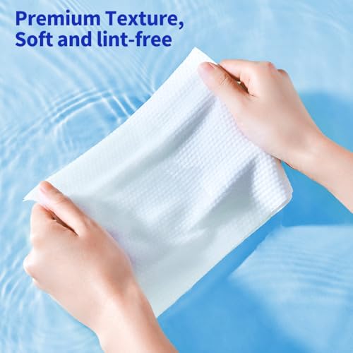 matern'ella Hanging Dry Wipes 166 Counts Face Towel Washcloth Facial Cleansing Thickened Makeup Remover Disposable Soft Face Towelettes for Sensitive Skin Fragrance and Alcohol Free Wet Dry Dual Use