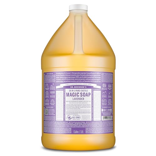 Dr. Bronner's Lavender Pure-Castile Liquid Soap 1 Gal Refill (Lavender) 128 Fl Oz