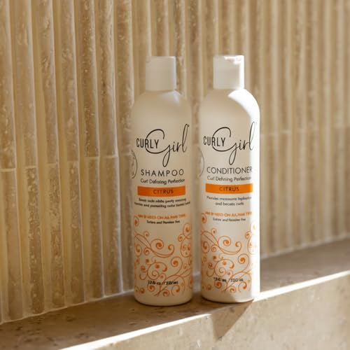 Curl Girl Hydrating Shampoo & Conditioner Set with Curl Cream for Natural Curls