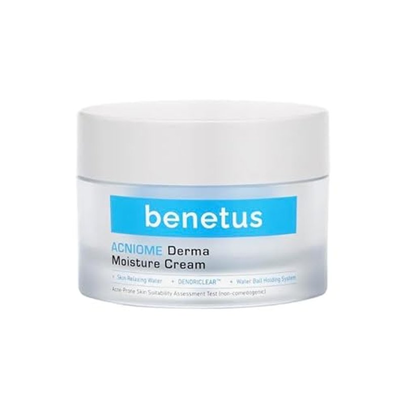 ACNIOME Derma Moisture Cream 50ml / 1.69 fl oz ? Korean Niacinamide Moisturizer for Acne-Prone Sensitive Skin, Lightweight Hydrating Cream