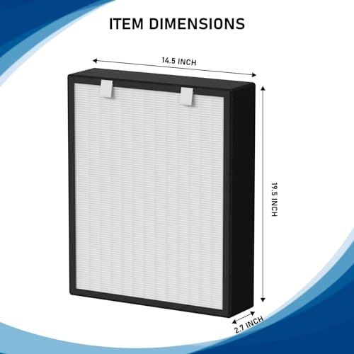 2 Pack True HEPA Replacement Filters with Activated Carbon for BreatheSmart - Fits Fresh, MP-Pet & Pure Models