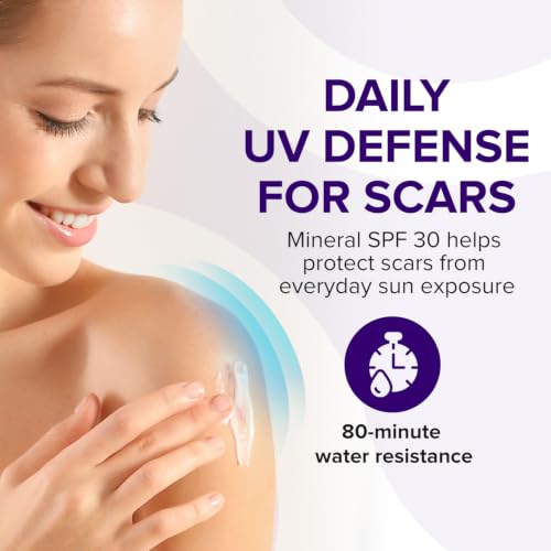 Mineral Sunscreen SPF 30 for Scar & Sensitive Skin - Water Resistant, Fast-Drying