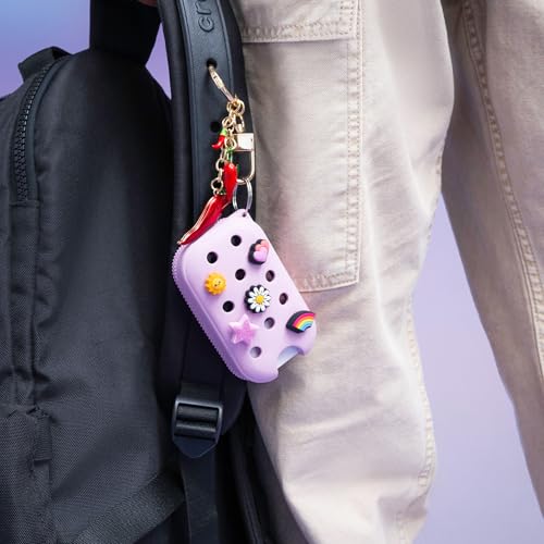 Touchland Crocs Hand Mist Case with 5 Jibbitz Charms - Sugarpop Pink