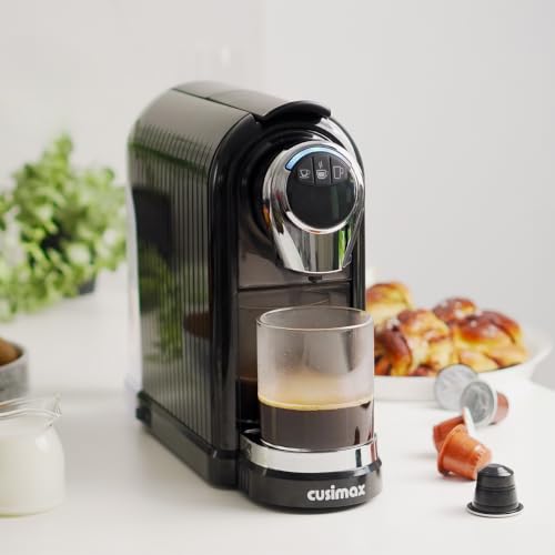 CUSIMAX Black Single Serve Coffee Machine for Nespresso Original Capsules