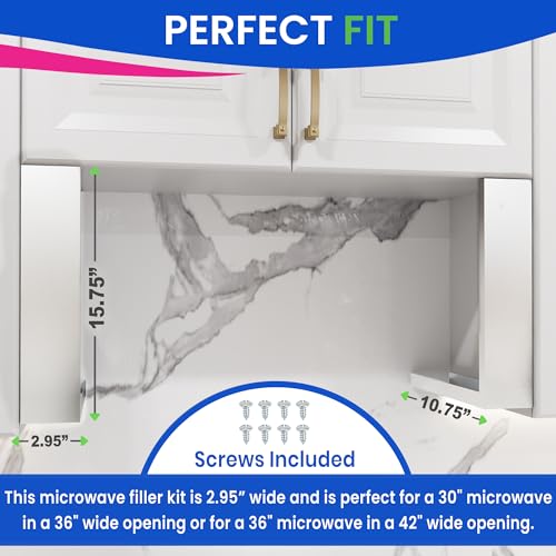 15.75”H x 10.75”D x 2.95”W Stainless Steel Microwave Trim Kit - Universal Fit