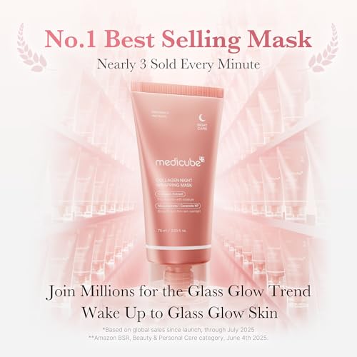 Medicube All Day Glass Glow Skin Duo - Collagen & Salmon DNA Peel-Off Masks