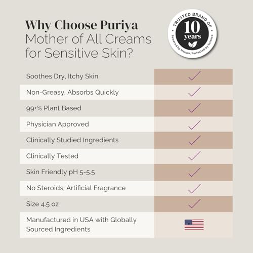 Puriya Intensive Moisturizer with Honey & Shea Butter - Light Peppermint 4.5 Fl Oz