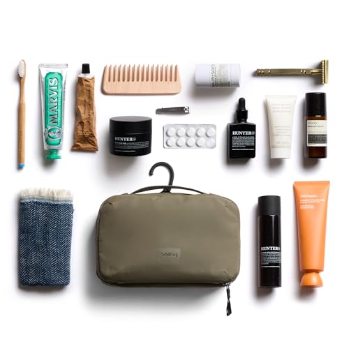 Bellroy Hanging Toiletry Kit 3L Travel Toiletry Bag SeaKelp - Compact & Hangable