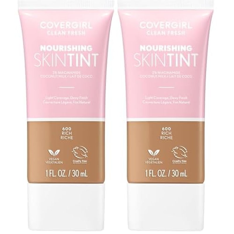 COVERGIRL Clean Fresh Skin Milk Foundation, Rich, 1 Fl Oz (Pack of 2) (packaging may vary)