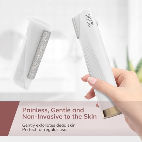 PELCAS Diamond Exfoliating Head Set, 4PCS Dermaplaning Replacement Head for Women Face, Painless Exfoliation & Dead Skin System at Home Only for PELCAS Dermaplaning Tool (BV18-712)-Device Not Included