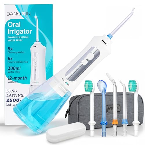 Cordless Water Flosser for Braces with Travel Bag – Rechargeable Oral Irrigator for Teeth