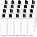 20-Pack 16oz Clear Refillable Travel Bottles with Flip Top Caps - BPA Free