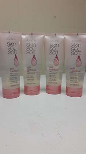 AVON Skin So Soft Soft & Sensual Gelled Body Oil 6.76 oz Pack of 4 - Hydrating, Nourishing