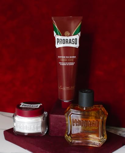 Proraso Shaving Kit Vintage Tin | Pre-Shave, Shaving Cream & After Balm for Thick Beards