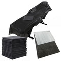20 Pieces Tattoo Bed Covers Disposable Drape Sheets Black 40 x 90 inches Thick Massage Table Cover Waterproof for Tattoo Chair Cleaning Supplies, Medical, Soft Non Woven Fabric and Ink-proof Poly