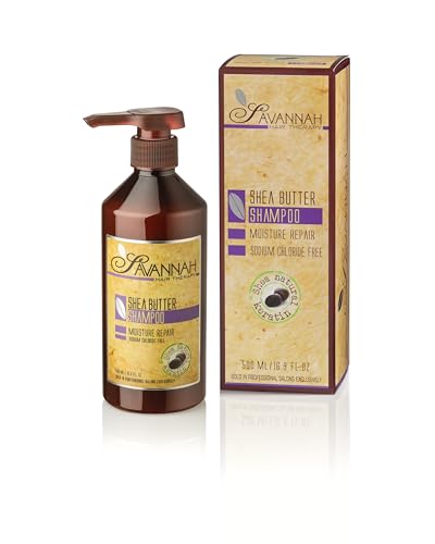 Savannah Hair Therapy Moisturizing Sulfate-Free Shampoo with Shea & Keratin 16.9 oz