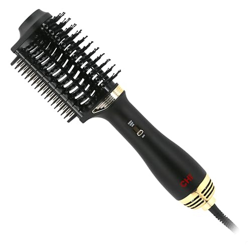 CHI Volume Styler Blowout Brush & Heated Comb - Black