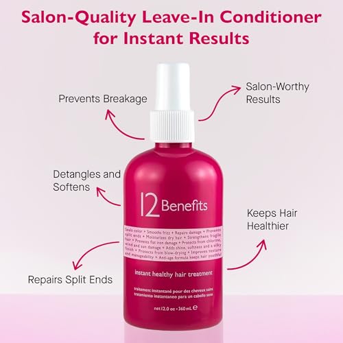 12 oz Leave-In Conditioner Spray with Heat Protectant & Detangler