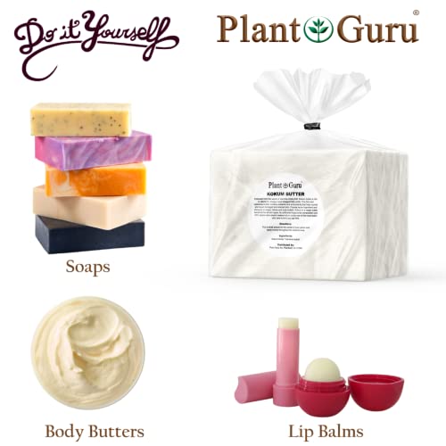 Plant Guru Raw Kokum Butter 80 Ounce Bulk Natural Skin & Hair Moisturizer