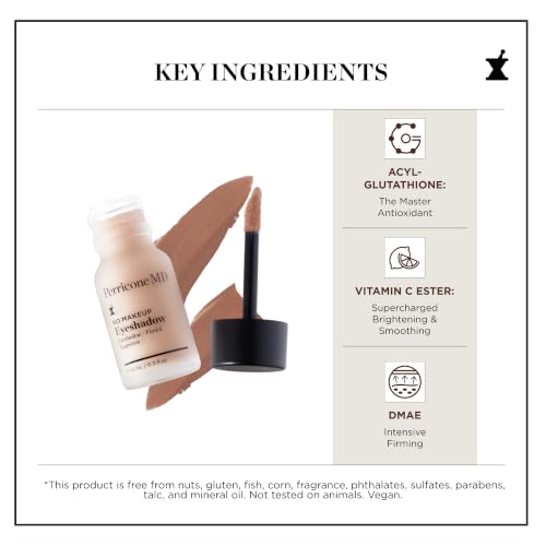 Perricone MD No Makeup Liquid Eyeshadow Shade 2 - Hydrating Anti-Aging, Crease-Proof, Long-Wearing Matte Eye Makeup