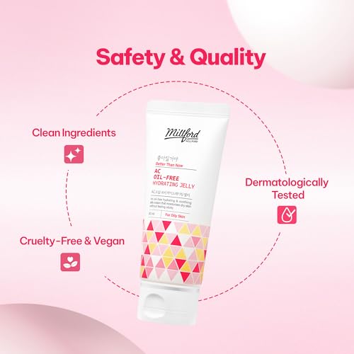 Oil-Free Hydrating Gel Moisturizer with Niacinamide 80ml - Non-Greasy Korean Skincare