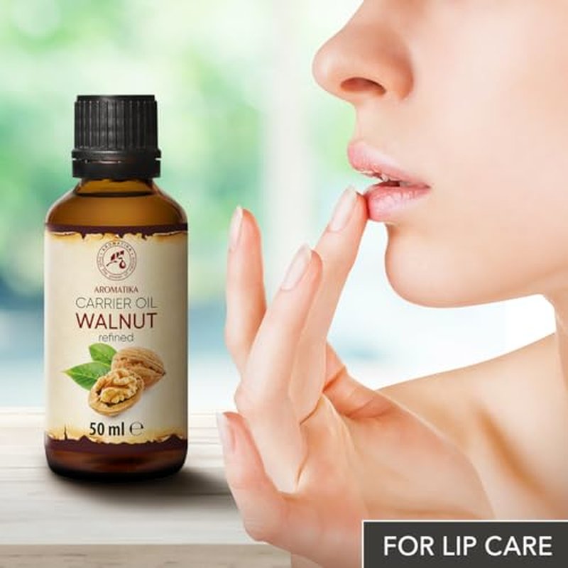AROMATIKA Walnut Oil 1.7 Fl Oz (50ml) - Juglans Regia Seed Oil - USA - 100% Pure & Natural - Intensive for Face Care - Body - Hair - Skin - Nails - Hands - Good w/Essential Oil