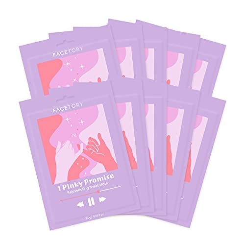 FACETORY Pinky Promise Korean Beetroot Face Mask 10 Pack for Radiant Skin
